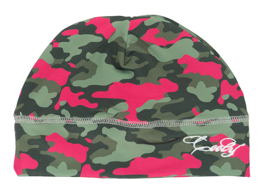 Skull Cap Camo Con Rosa